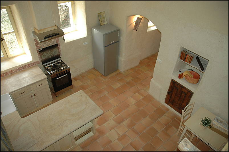 Kitchen corner, - Home rental in Luberon