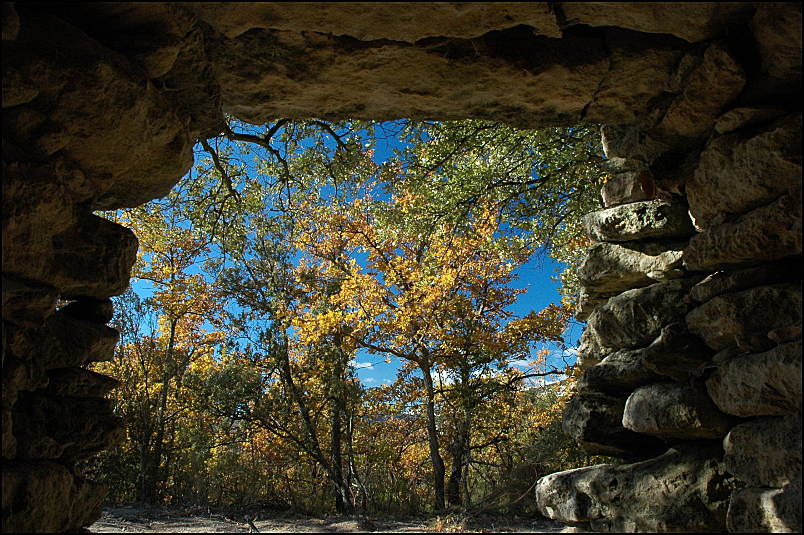 From inside a borie, Buoux, Provence